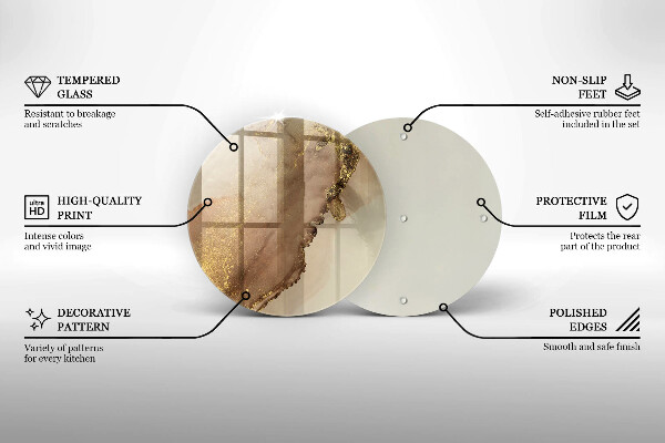Glas Ceranfeldabdeckung Spritzschutz Goldabstraktion