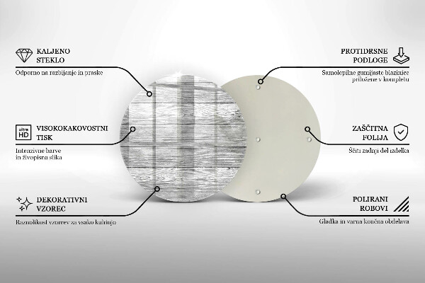 Glas Ceranfeldabdeckung Alte Holzbretter