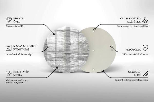 Glas Ceranfeldabdeckung Alte Holzbretter