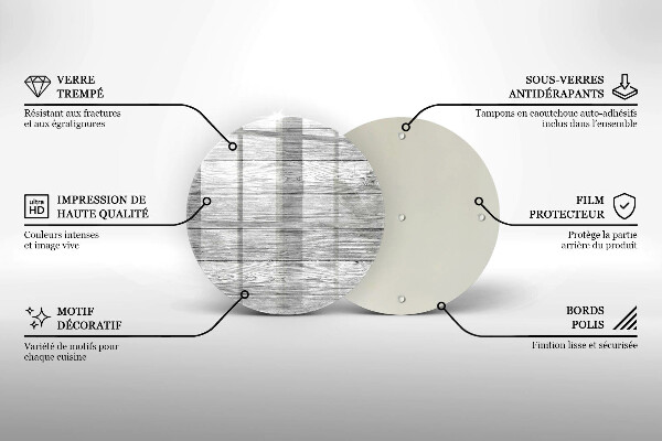 Glas Ceranfeldabdeckung Alte Holzbretter