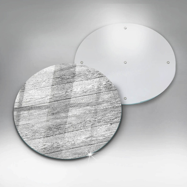 Glas Ceranfeldabdeckung Alte Holzbretter