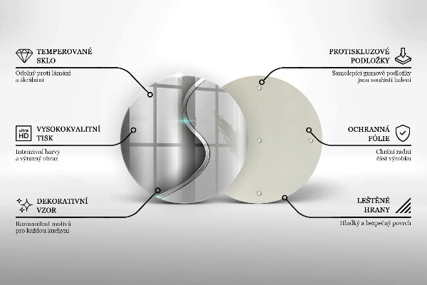 Glas Ceranfeldabdeckung Spritzschutz Abstraktes silbernes Metall