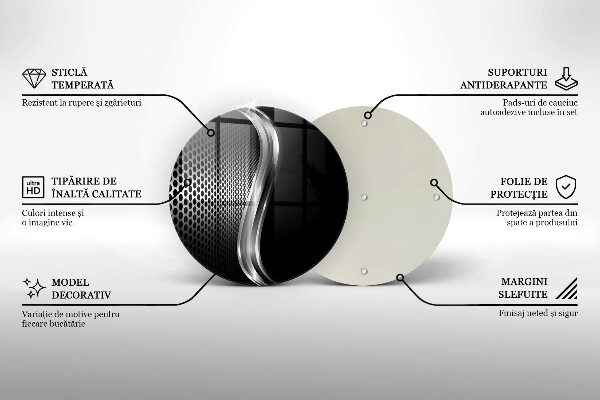 Glas Herdabdeckplatte Metallstruktur