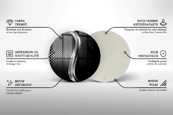 Glas Herdabdeckplatte Metallstruktur