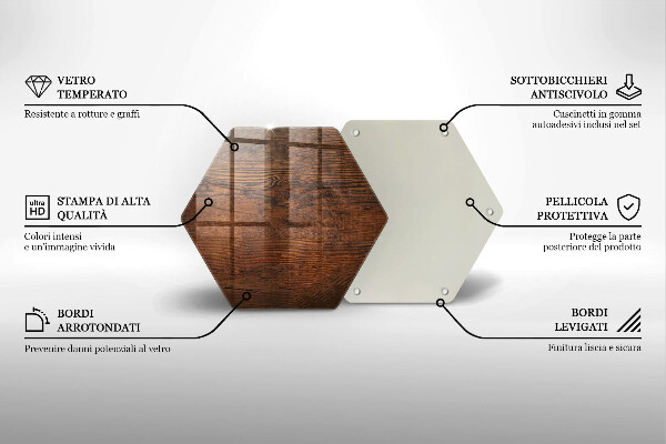 Glas Ceranfeldabdeckung Dunkles Holzbrett