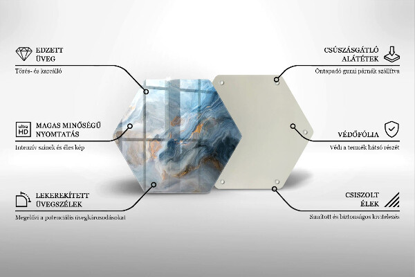Glas Ceranfeldabdeckung Marmorstruktur