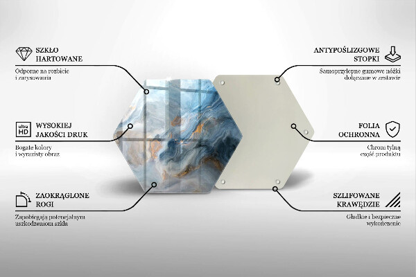 Glas Ceranfeldabdeckung Marmorstruktur