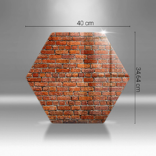 Glas Herdabdeckplatte Wand aus Backsteinmauer