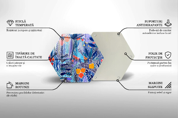 Glas Herdabdeckplatte Bemalte Wiese