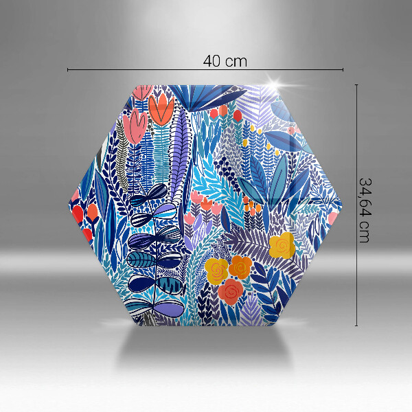 Glas Herdabdeckplatte Bemalte Wiese