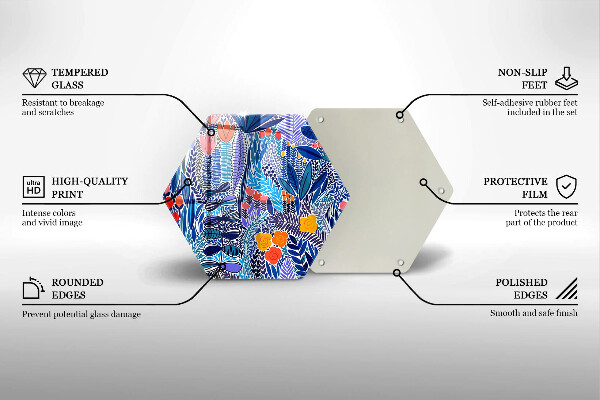 Glas Herdabdeckplatte Bemalte Wiese