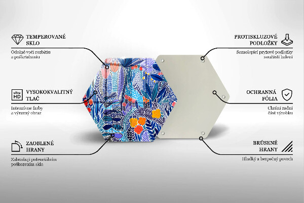 Glas Herdabdeckplatte Bemalte Wiese