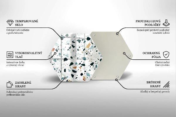 Glas Herdabdeckplatte Helles Steinzeug