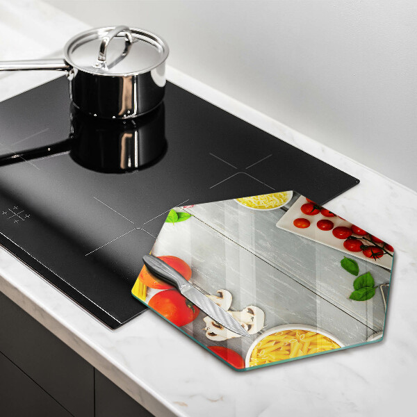 Glas Herdabdeckplatte Küchenessen