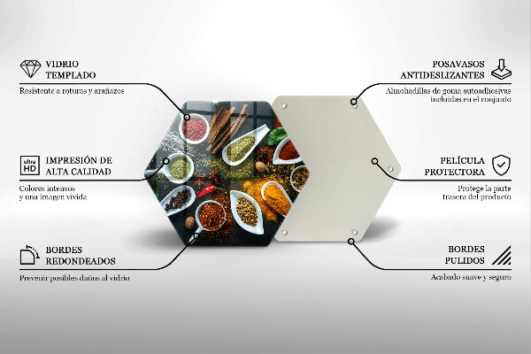 Glas Herdabdeckplatte Küchengewürze