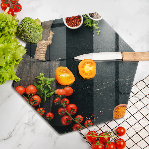 Glas Ceranfeldabdeckung Kirschtomaten