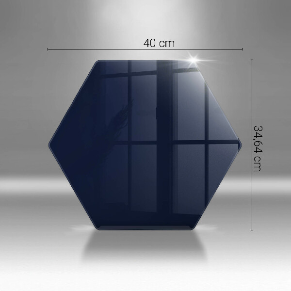 Glas Ceranfeldabdeckung Spritzschutz Navy blau