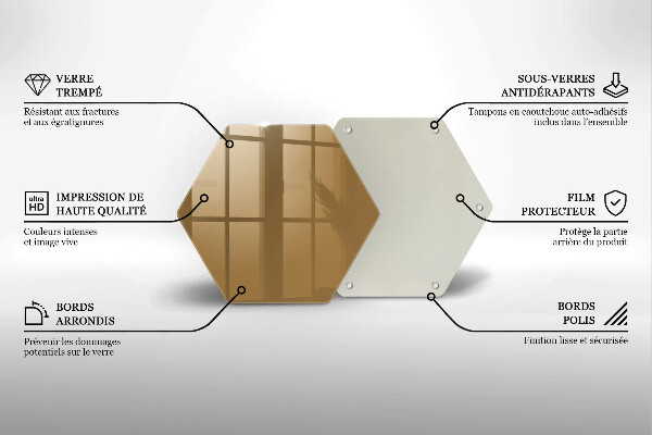 Glas Ceranfeldabdeckung Spritzschutz Beige Farbe