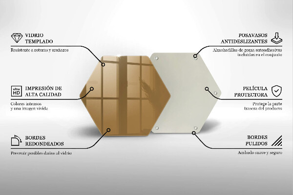 Glas Ceranfeldabdeckung Spritzschutz Beige Farbe