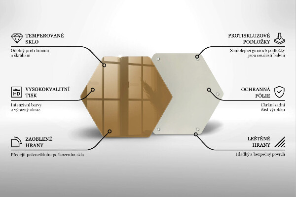 Glas Ceranfeldabdeckung Spritzschutz Beige Farbe