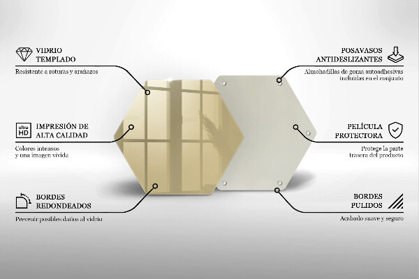 Glas Ceranfeldabdeckung Spritzschutz Beige Farbe