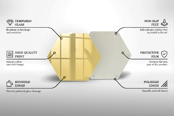 Glas Ceranfeldabdeckung Spritzschutz Gelb