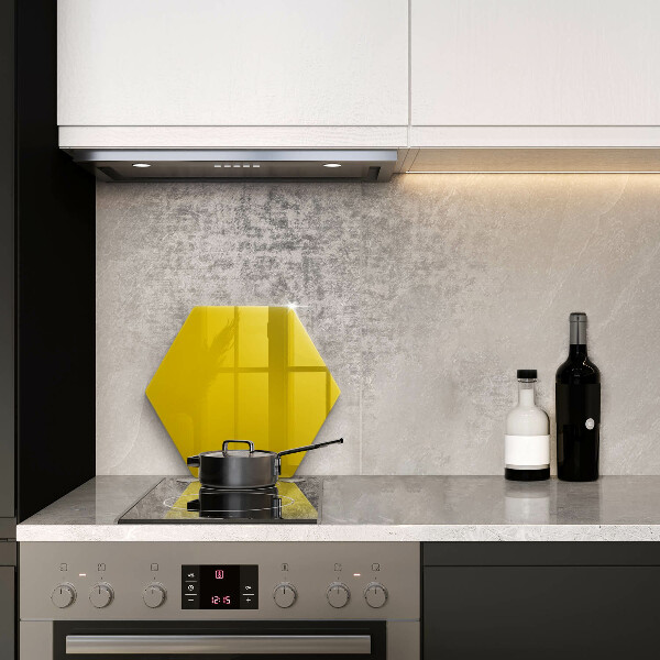 Glas Ceranfeldabdeckung Spritzschutz Gelb