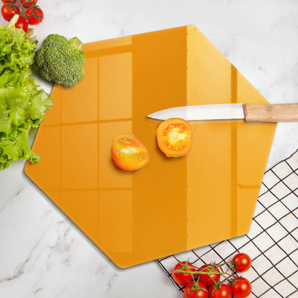 Glas Ceranfeldabdeckung Spritzschutz Dunkelgelbe Farbe