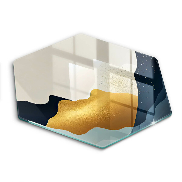 Glas Herdabdeckplatte Abstrakte Berge