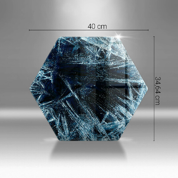 Glas Herdabdeckplatte Struktur aus scharfem Eis