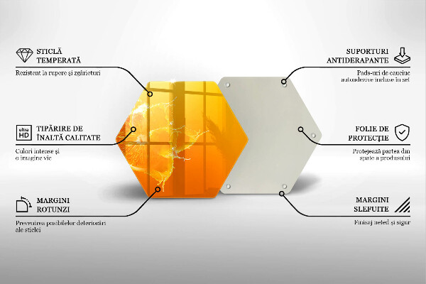 Glas Ceranfeldabdeckung Saftige Orangenfrucht