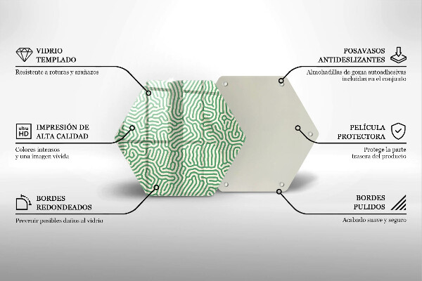 Glas Herdabdeckplatte Abstrakte Linien