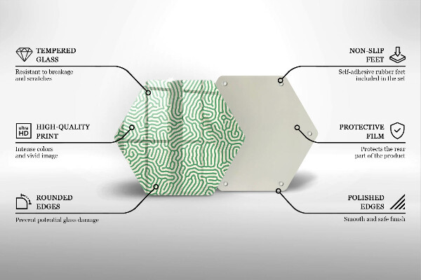 Glas Herdabdeckplatte Abstrakte Linien