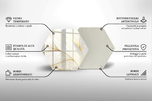 Glas Herdabdeckplatte Modernes Linienmuster