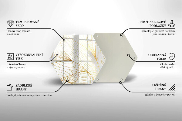 Glas Herdabdeckplatte Modernes Linienmuster