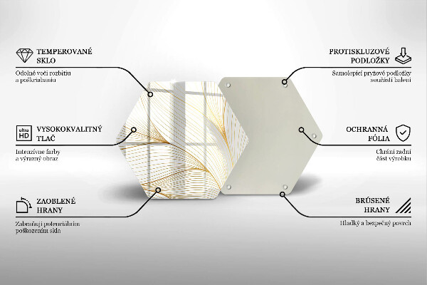 Glas Herdabdeckplatte Modernes Linienmuster