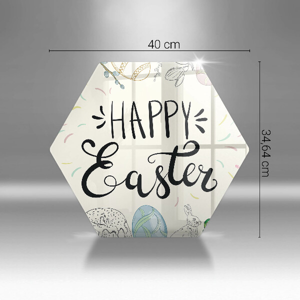 Glas Herdabdeckplatte Happy Easter