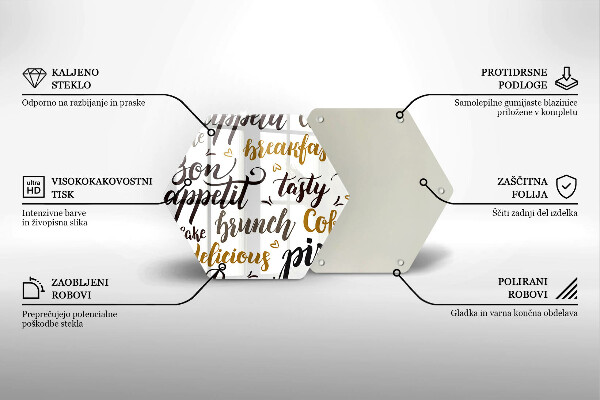 Glas Ceranfeldabdeckung Untertitel Bon appetit