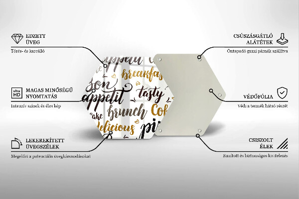 Glas Ceranfeldabdeckung Untertitel Bon appetit