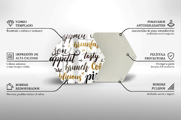 Glas Ceranfeldabdeckung Untertitel Bon appetit