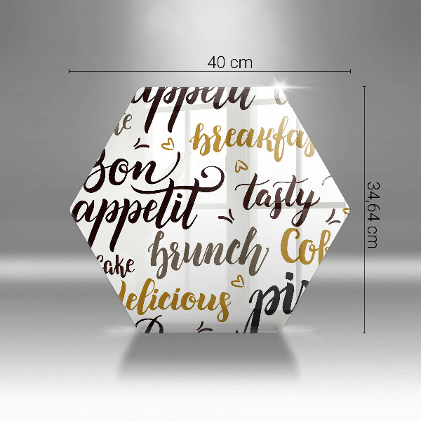 Glas Ceranfeldabdeckung Untertitel Bon appetit