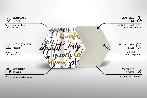 Glas Ceranfeldabdeckung Untertitel Bon appetit