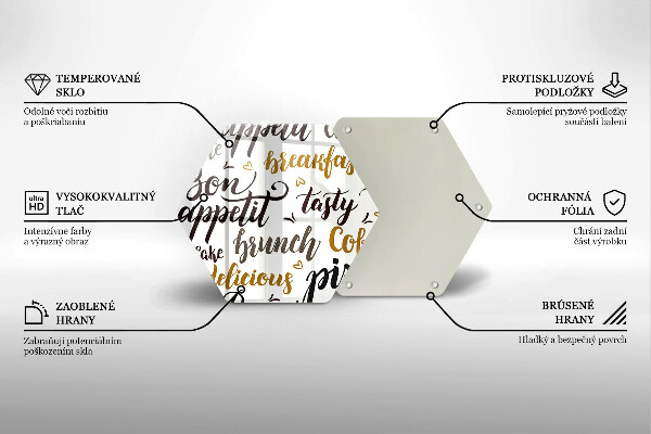 Glas Ceranfeldabdeckung Untertitel Bon appetit