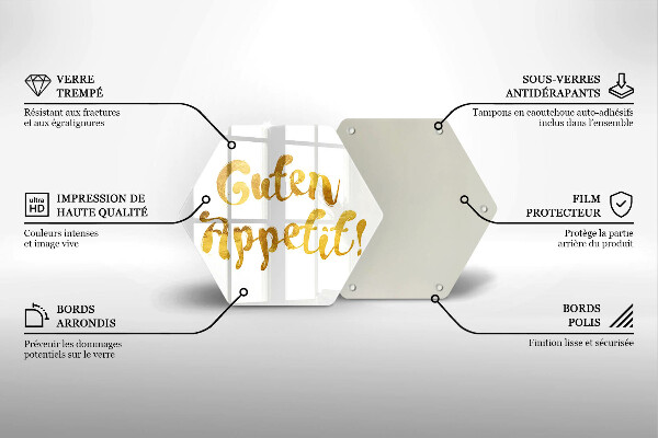 Glas Ceranfeldabdeckung Die Aufschrift Guten Appetit!