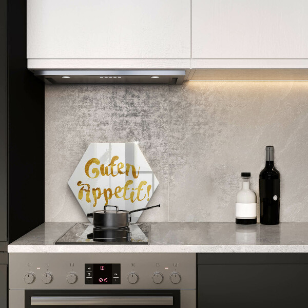 Glas Ceranfeldabdeckung Die Aufschrift Guten Appetit!