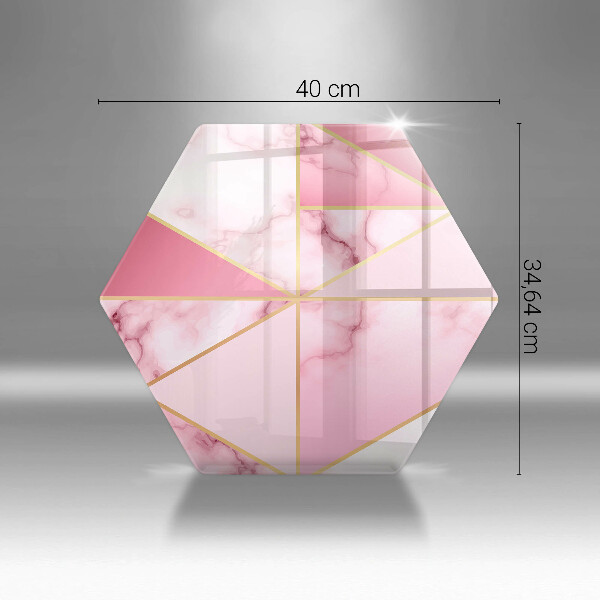 Glas Herdabdeckplatte Geometrischer Marmor