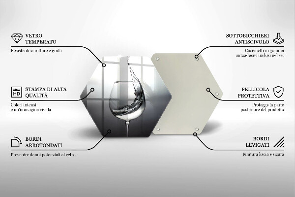 Glas Ceranfeldabdeckung Ein Glas Wasser