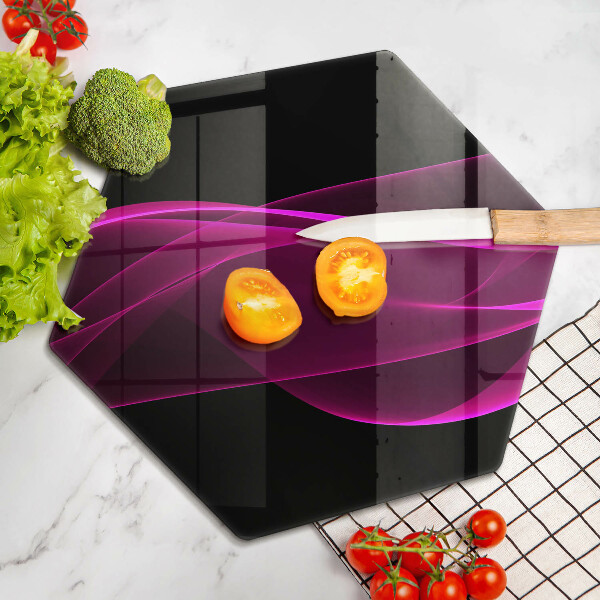 Glas Herdabdeckplatte Rosa Abstraktion