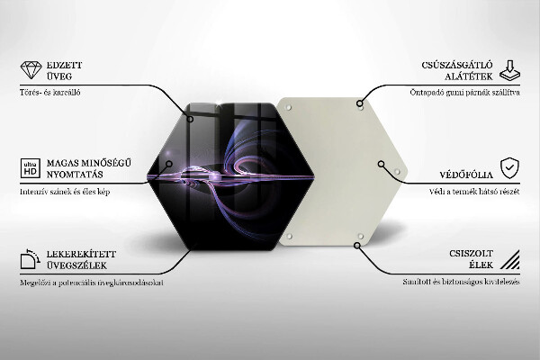 Glas Herdabdeckplatte Moderne Abstraktion