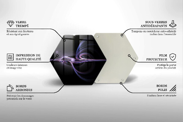 Glas Herdabdeckplatte Moderne Abstraktion